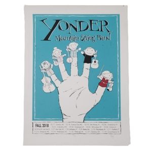 2018 Yonder Mountain String Band Fall Tour Poster Art Brian Bojo Signed